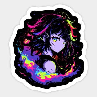 anime girl - anime style Sticker